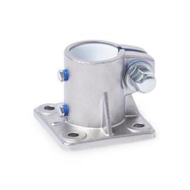 GN 163.15 Pieds pour tube pour actionneur linéaire en inox Type: B - Avec étanchéités