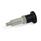 GN 8017 Zinc Die-Cast Indexing Plungers, Lock-Out and Non Lock-Out Type: B - Non lock-out, without lock nut