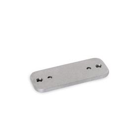 GN 7247.4 Stainless Steel Spacer Plates with Tapped Holes, for Multiple-Joint Hinges (Aluminum) 