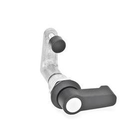 GN 516.1 Zinc Die-Cast Compression Cam Latches, with Continuously Adjustable Latch Distance Type: HG - With lever 