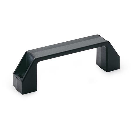 EN 528.2 Technopolymer Plastic Cabinet U-Handles, for Mounting with Countersunk Screws 