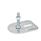 GN 42 Steel Leveling Feet, Tapped Socket or Threaded Stud Type, with Slotted Mounting Hole, Rectangular Shape Type (Base): E0 - Without rubber pad, with 1 slotted hole
Version (Stud / Socket): SK - With nut, external hex at the bottom