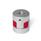 GN 2241 Aluminum Elastomer Jaw Couplings, Hub with Set Screw, with Metric-Inch Bores Bore code: K - With keyway (from d<sub>1</sub> = 30 mm)
Hardness: RS - 98 shore A, red