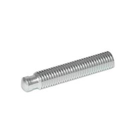 DIN 6332 Stainless Steel Grub Screws, with Unhardened Tip 