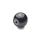 DIN 319 Perillas de bola de plástico, tipo agujero roscado o inserto roscado Material: KU - Plástico
Tipo: E - Con inserto roscado