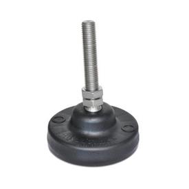  PM 500.1 Stainless Steel &quot;PolyMount&quot;™ Leveling Mounts, Plastic Base, Threaded Stud Type 