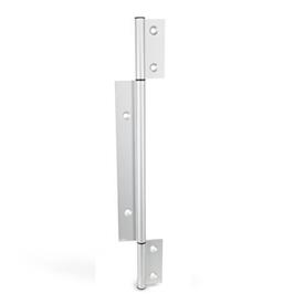 GN 2295 Aluminum Triple Winged Hinges, for Profile Systems  / Panel Elements, with Extended Outer Wings Type: A - Exterior hinge leafs<br />Identification: C - With countersunk holes<br />Bildzuordnung: 415