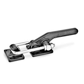 GN 852 Steel Heavy Duty Latch Type Toggle Clamps Type: T2 - With mounting holes, with U-bolt latch, with catch