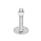 GN 41 Metric Thread, Stainless Steel Leveling Feet, Tapped Socket or Threaded Stud Type Type (Base): B0 - Without rubber pad / cap, with 2 mounting holes
Version (Stud / Socket): TK - With nut, wrench flat at the bottom