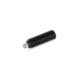  SPNLE Steel Spring Plungers, with Steel Nose Pin, with Internal Hex Type: S - Steel nose pin, standard spring load<br />Identification: A - Without locking element