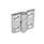 GN 237 Bisagras de acero inoxidable, con orificios avellanados o espárragos roscados Material: NI - Acero inoxidable
Tipo: A - 2x2 orificios para tornillos avellanados