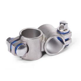 GN 132.5 Stainless Steel Two-Way Connector Clamps Type: B - With seals