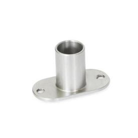  FR 100.2 Stainless Steel Flanged Receptacles, for Ball Lock Pins 