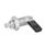 GN 612 Stainless Steel Cam Action Indexing Plungers, Lock-Out Type: BK - With plastic sleeve, with lock nut
Material: NI - Stainless steel