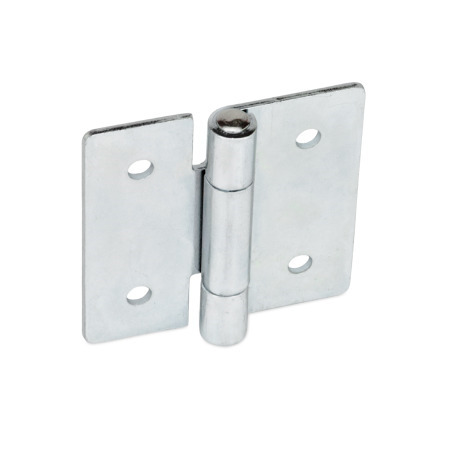 Sheet Metal Hinges GN 136: Steel, Square or Vertically Extended