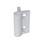 GN 437.3 Zinc Die-Cast Hinges, with Spring-Loaded Return Type: L2 - Spring-loaded return, closing, medium spring force
Color: SR - Silver, RAL 9006, textured finish