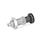 GN 617 Stainless Steel Indexing Plungers, with Plastic Knob, Non Lock-Out Material: NI - Stainless steel
Type: AK - With knob, with lock nut