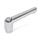 GN 300.2 Zinc Die-Cast Adjustable Levers, Tapped Type, with Zinc Plated Steel Components Color (Finish): CR - Chrome plated finish