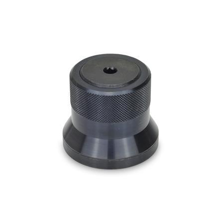 GN 200 Steel Indexing Mechanisms Type: A - Knob, blackened finish, without scale