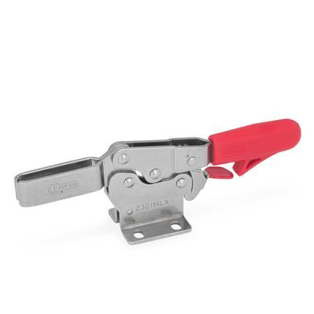 Gn Stainless Steel Horizontal Acting Toggle Clamps With Safety