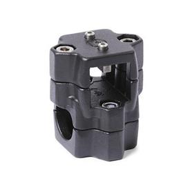 GN 134.2 Aluminium Two-Way Linear Actuator Connectors, Split Assembly, for Two-Axis System 