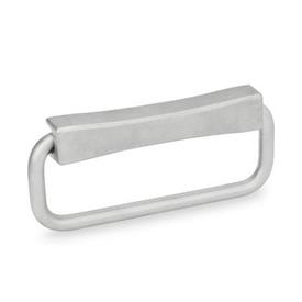 GN 425.9 Stainless Steel Folding Handles Type: A - Mounting from the back with thread<br />Identification no.: 3 - Handle 180° foldaway<br />Finish: GS - Matte shot-blasted finish