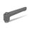 WN 300.1 Manettes indexables en plastique nylon, de type alésage taraudé ou borgne, avec composants en acier Couleur: GS - Gris, RAL 7035, finition texturée