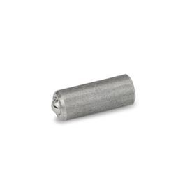 GN 614.8 Stainless Steel Ball Plungers, Unthreaded, with Friction Bearing 