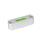 GN 2283 Aluminum Screw-On Spirit Levels, with Mounting Holes Color: ALN - Anodized finish, natural color
Sensitivity: 6 - Angular minutes, bubble moves by 2 mm
Type: JV - Adjustable, mounting from the front