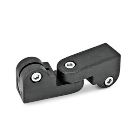 GN 285 Aluminum, Swivel Clamp Connector Joints Finish: SW - Black, RAL 9005, textured finish