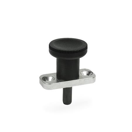 GN 608 Indexing Plungers with Steel Plunger Pin, Non Lock-Out, Plate Mount 
