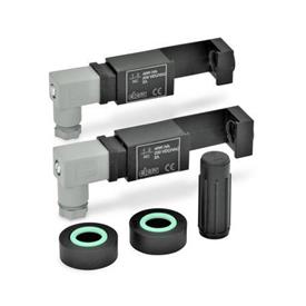 EN 654.2 Plastic Assembly Sets, for Electrical Fluid Level Monitoring for EN 654 / EN 654.1 Fluid Level Indicators Type: NC-NC - 2 switchgears, each of them with one normally closed contact