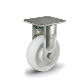 EN 22892 Steel Heavy Duty Casters, Polyamide Wheel Tread / Core, Heavy Version Bearing type: K - Annular ball bearing<br />Bracket type: B - Rigid bracket<br />Coding: H - Heavy version<br />Bracket material: ST - Welded steel design