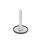 GN 44 Stainless Steel AISI 316L Leveling Feet, Threaded Stud Type Type (Base): D1 - With rubber cap, clipped on, black
Version (Stud): S - Without nut, external hex at the bottom
