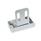 GN 4470 Zinc Die-Cast Magnetic Catches, with Rubberized Magnetic Surface Type: A2 - Magnetic surface top, with slotted hole
Identification: L3 - With strike plate, L-profile, with slotted hole, extended
Finish: SR - Silver, RAL 9006, textured finish