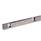 GN 1490 Stainless Steel Cam Roller Linear Guide Rail Systems, Formed Rail Profile Type: B5 - With two cam roller carriages with 5 rollers
Identification no.: 2 - With two end stops
Material: NI - Stainless steel