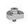 GN 918.5 Stainless Steel Eccentrical Cam Units, Radial Clamping, with Threaded Bolt Type: SK - With hex
Clamping direction: L - By counter-clockwise rotation