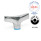 GN 8341 Écrous papillon en inox, de type taraudé, conception hygiénique Finition: PL - Finition polie (Ra < 0,8 µm)
Matériau de l'anneau d'étanchéité: E - EPDM
