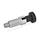 GN 717 Steel Indexing Plungers, Lock-Out and Non Lock-Out, with Knob Type: C - Lock-out, without lock nut