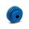 EN 7802 Plastic Spur Gears, Pressure Angle 20°, Module 2 Color: VDB - Visually detectable, blue, RAL 5005, matte finish
Tooth count z: ≤ 30