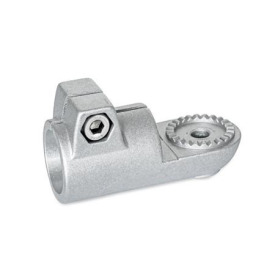 GN 276 Aluminum Swivel Clamp Connectors Type: AV - With external serration<br />Finish: BL - Plain finish, Matte shot-blasted finish