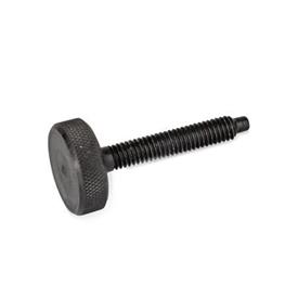  DPHS Steel Knurled Thumb Screws, with Dog Point 