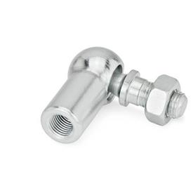 DIN 71802 Steel Threaded Ball Joint Linkages, with Threaded Stud Type: C - With threaded stud, without safety catch