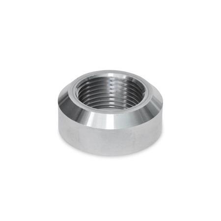 GN 7490 Steel Weld Bushings, with or without Flange Material: ST - Steel
Type: A - With chamfer