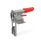 GN 851.4 Steel / Stainless Steel Vertical Latch Type Toggle Clamps, for Pulling Action, with Lock Mechanism Type: T3L - With square U-bolt, with catch
Material: NI - Stainless steel
