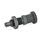GN 817 Steel Indexing Plungers, Lock-Out and Non Lock-Out, with Multiple Pin Lengths Type: BK - Non lock-out, with lock nut