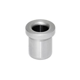 DIN 172 Steel Press-Fit Drill Bushings, with Flange 