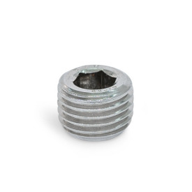 DIN 906 Stainless Steel Threaded Plugs, with Tapered Thread Material: NI - Stainless steel<br />Type: A - Without thread coating