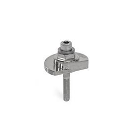 GN 918.6 Stainless Steel Clamping Cam Units, Upward Clamping, Screw from the Operator's Side Type: SKS - With hex<br />Clamping direction: L - By counter-clockwise rotation