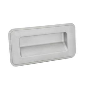 GN 7332 Stainless Steel Gripping Trays, Screw-In Type Type: C - Mounting from the back<br />Identification no.: 1 - Without seal<br />Finish: GS - Matte shot-blasted finish